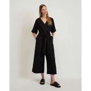 EVERLANE The Linen Cross-Front Jumpsuit NWOT
